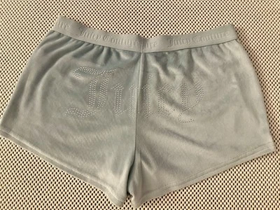 Juicy Couture Intimates Shorts Women M 6/8 Velour Y2K Sleep Rhinestone Logo Rear - Image 1 of 4