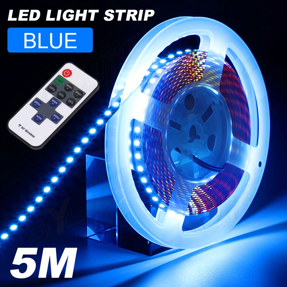 FITS Dometic 9100 Series BLUE 3528 16FT RV Awning Camper Party LED Light Strip - Image 1 of 4