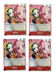 4x Makino OP02-015 PRB English Uncommon One Piece TCG Playset - Picture 1 of 2