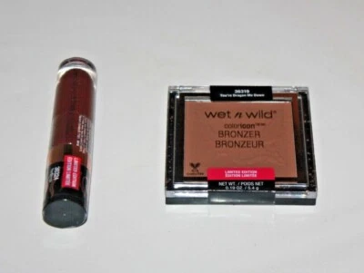 Wet N Wild ColorIcon Bronzer 36319 +Liquid Catsuit Liquid 36324 Lot of 2 Sealed  - Image 1 of 2