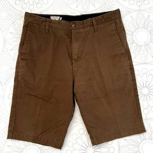 VOLCOM Brown V Monty Shorts 32 Casual Chino Outdoor Skate A09313SO - Picture 1 of 7