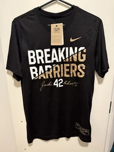 Nike Jackie Robinson #42 Breaking Barriers T-Shirt DRI-FIT Size S MLB Issued - Picture 1 of 1