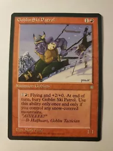 MTG Magic The Gathering Card Goblin Ski Patrol Summon Goblins Red Ice Age 1995 - Picture 1 of 2