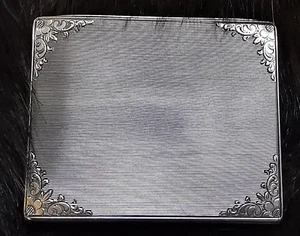 Zigaretten / Visitenkarten-Etui in 835er Silber, 67 gr schwer!, - Bild 1 von 10