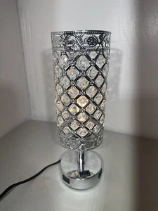 USB Crystal Table Lamp Tom shine Bedside Lamp with USB Charging Ports - Picture 1 of 5