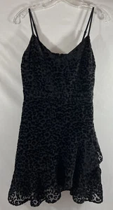 NWT Banana Republic Black Sheer Outer Animal Layered Dress 2P 2 Petite PXS P XS - Picture 1 of 9
