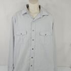 Axist Men Shirt Buttons Collars Long Sleeve Pockets Size Xlt Gray Pockets