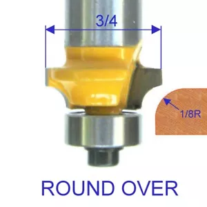 1pc 1/2" Sh 1/8" Radius 3/4" Cutting Diameter Round Over Router Bit S - Picture 1 of 12