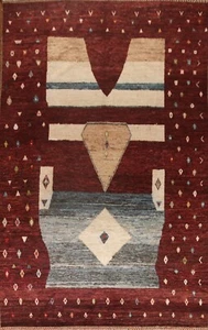 Abstract Moroccan Oriental Area Rug 10'x14' Wool Handmade for Dining Room Carpet - Picture 1 of 12