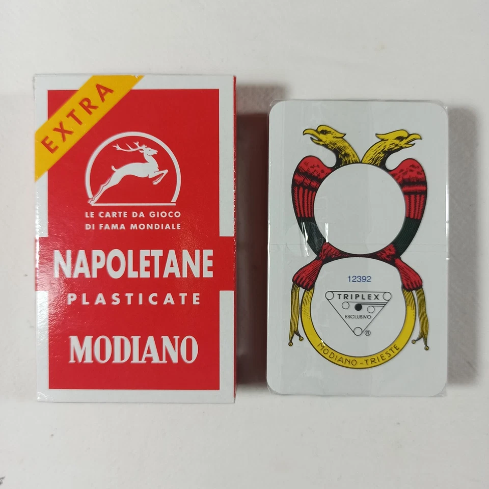 Carte Napoletane  Modiano EXTRA 97/25 in TRIPLEX VECCHIA PRODUZIONE, INTROVABILI - Immagine 1 di 4