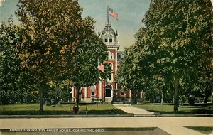 Postcard Ohio Coshocton County Court Divided - Imagen 1 de 2