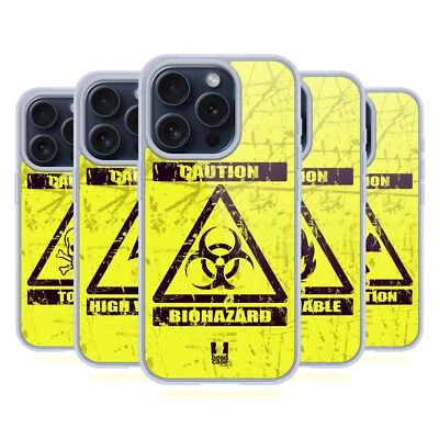 HEAD CASE DESIGNS HAZARD SYMBOLS SOFT GEL CASE FOR APPLE iPHONE PHONES - Image 1 of 4