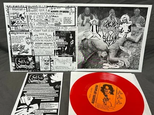 Agents Of Satan 7" ROT Machtgewalt Spazz Plutokratie Mann ist der Bastard nicht weniger - Bild 1 von 1