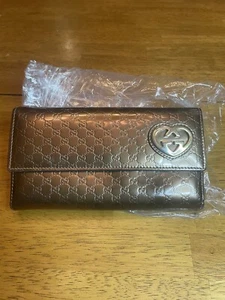 Gucci Bronze Women’s Wallet NO SIGN OF WEAR - GORGEOUS - Picture 1 of 5