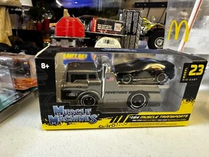 1966 Ford C600 Flatbed Truck Gray Metallic1993 Ford Mustang SVT Cobra Black ... - Picture 1 of 5