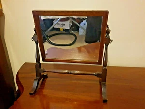 Small Victorian antique dressing table mirror - Picture 1 of 5