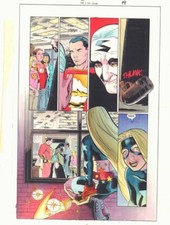 JSA #40 p.19 Color Guide Art - Shadower, Shazam Captain Marvel by John Kalisz