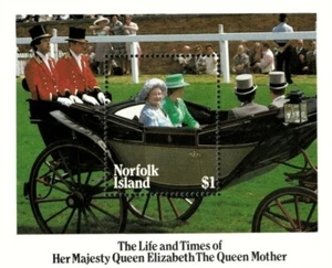 Norfolk Island 1985 - The Life & Times of the Queen Mother - Miniature Sheet MNH - Picture 1 of 1
