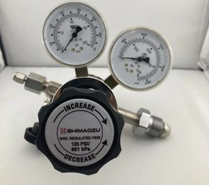Airgas Shimadzu Regulator 125 PSI Regulated 3500 PSI Input - Picture 1 of 9