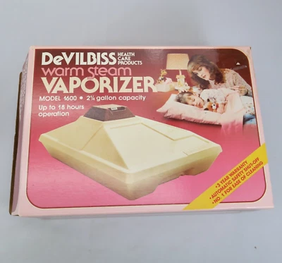 Vaporizador de vapor caliente DeVILBISS Hankscarft modelo 1600 2 1/4 galones 18 horas grande Foto 1 de 4