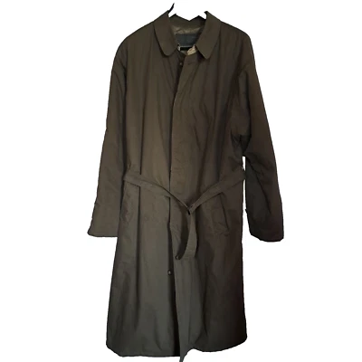 4 YOU Casual clothing mens TRENCH coat Sz XL BELT CASUAL CHIC FORMAL CITY OFFICE - Image 1 of 4