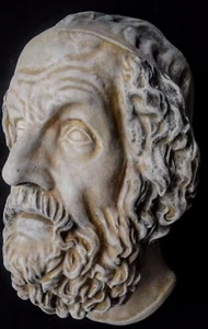 Homer Griechisches Gesicht Wand Skulptur Museum Kunstwerk Antik Reproduktion - Bild 1 von 7
