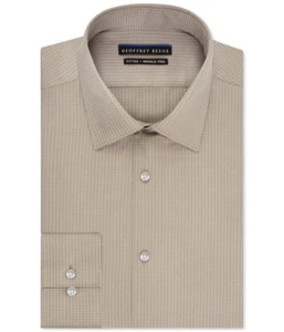 Geoffrey Beene Men's Casual Fitted Dress Shirt Woven Wrinkle Free Shirt - Picture 1 of 7