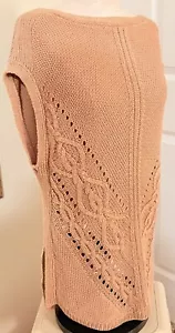 White House Black Market Chic Sophisticated Sweater Vest Beige - Size XS / S - Picture 1 of 6