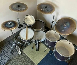 5 PIECE SALUDA SLV LOW VOLUME CYMBALS BOX SET #2 (Video File) - Picture 1 of 3