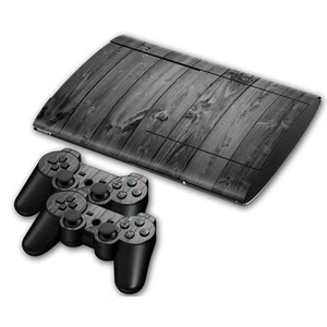 PS3 PlayStation 3 Super Slim Skin Design pegatinas lámina protectora juego - Grey Wood - Imagen 1 de 1