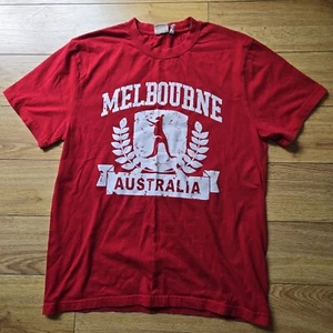Melbourne Australia AUSSIE TEE Red T-Shirt Mens S Small - Picture 1 of 10