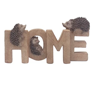 Hedgehog HOME decoration wood effect Prickles range Hedgehog lover gift 25cm - Picture 1 of 1