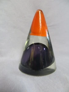 Attractive studio art glass red & purple paperweight by Aussie Patrick de Sumo - Picture 1 of 10