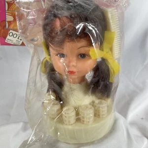 Woolworth In Package Vtg Doll Head Hair Styling Set W Curlers Comb Brush - Picture 1 of 10