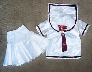 Disney Cruise Line Minnie Mouse Sailor Girl’s Sparkly Nautical Costume sz 6/6x - Picture 1 of 3