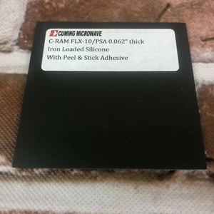 Cuming Microwave C Ram FLX-10/PSA 0.062" iron loaded silicone peel stick adhesiv - Picture 1 of 4