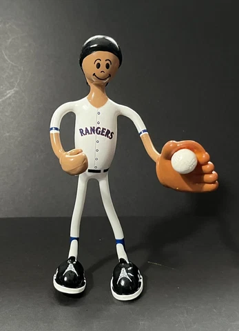 2 Vintage 2003 MLB Texas Rangers W/ Glove Bendable Baseball Player Cover