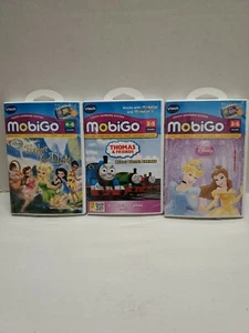 Lot of 3 NEW SEALED VTECH MobiGo DISNEY PRINCESS Thomas FAIRIES EXPLORE TALENTS - Picture 1 of 3
