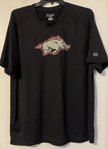 University Of Arkansas Razorbacks Champion Big Logo Performance Shirt Men’s 2XL - Picture 1 of 5