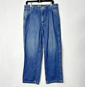 Structure Wide Leg Worker Straight Leg Denim Jeans Men’s Size 33x30 Blue - Picture 1 of 6