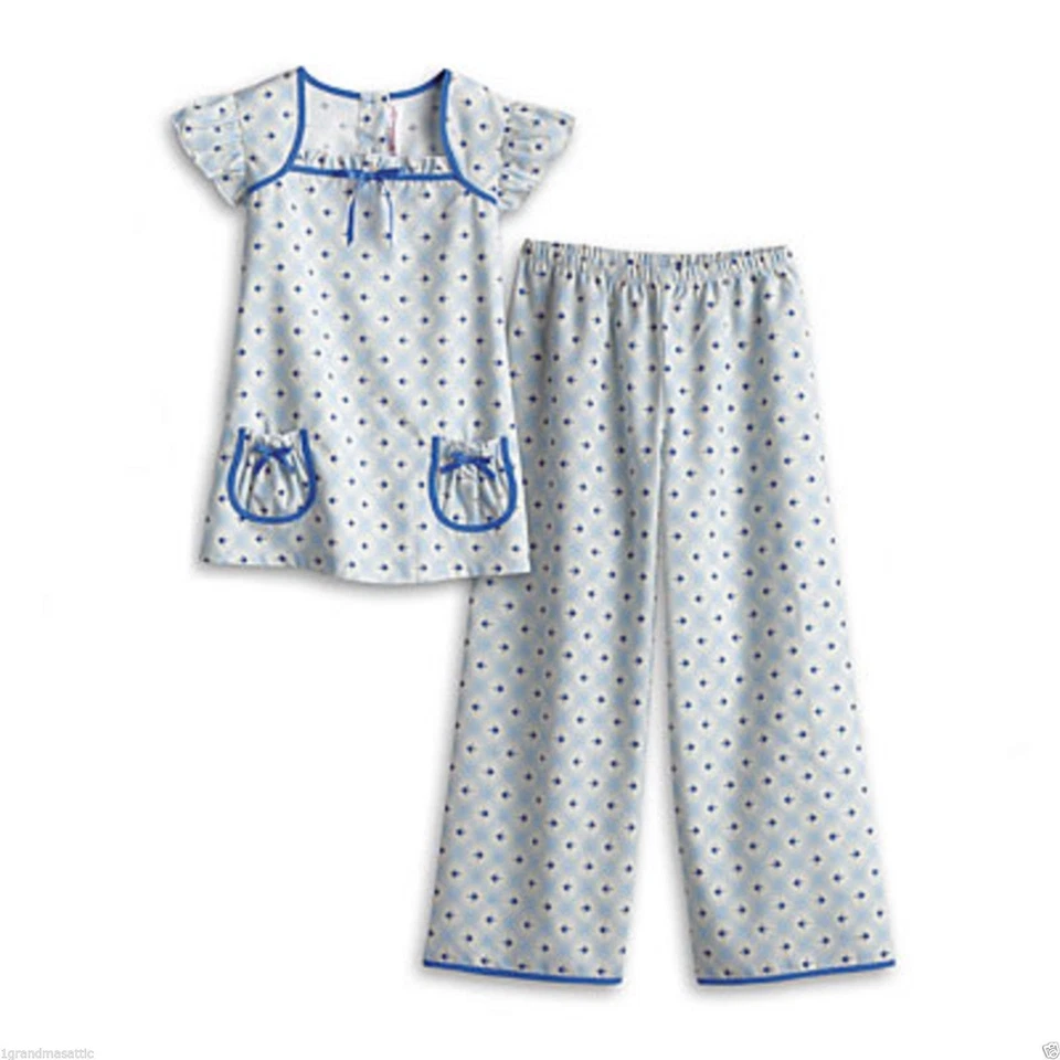 ¡NUEVO! Muñeca American Girl Molly's Floral 2 Piezas Pijama Niña Talla Pequeña 7-8 Foto 1 de 4