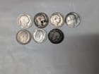 7 different sterling silver sixpence coins : 1816 - 1918 : 18.7g