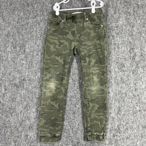 Levis Boys Jogger Pants 10 Reg 25x26 Green Woodland Camo Pull-on Drawstring - Picture 1 of 8