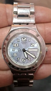 Swatch Quartz Mens Watch Date & Day Indicator AG 2001 Working Condition Swiss - Picture 1 of 9