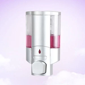Wand Seifenspender Shampoo Duschgel Spender Chrom Optik Nachfüllbar Wandmontage~ - Bild 1 von 11