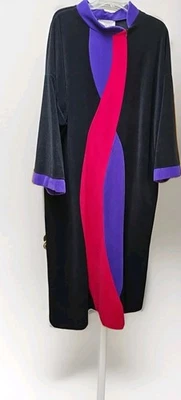 Bata de terciopelo vintage Vanity Fair para mujer XXL EE. UU. Mod Lounge Foto 1 de 4