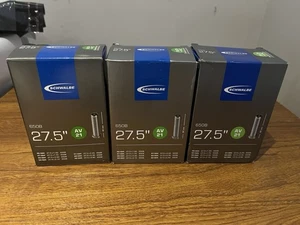 3 X 27.5 x 2.40 650B SCHWALBE AV21 Inner Tube 40mm Schrader / Car / Auto Valve - Picture 1 of 1