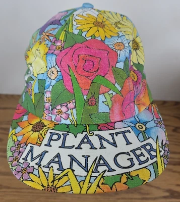 De colección Raro Samuel Byrd Gerente de Plantas Sombrero Floral Sombrero de Béisbol Ajustable Foto 1 de 4