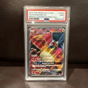 Pokémon Black Star 2017 promoción Charizard GX #SM60 arte completo PSA 9 como nuevo #43149461 - Imagen 1 de 2