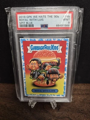 Royal With Luis PSA 9 Blue Spit 2019 GPK We Hate 90s Pulp Fiction Tarantino - Image 1 of 2